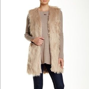 Ro & De Faux Fur Vest (Used) Cream